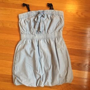 Chambray J. Crew Bubble Skirt Dress